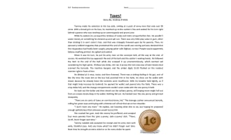 Taxes Reading Comprehension Worksheet