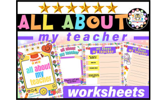 Teacher Appreciation Week Printable, All About My Teacher