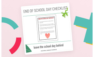 Teacher End of School Day Checklist