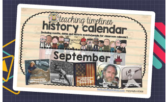 Teaching Timelines History Calendar - September