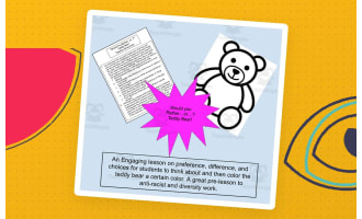 Teddy Bear SEL Coloring pages Based On Likes and Dislikes!