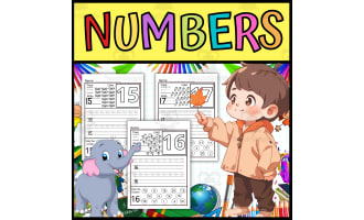 ''Teen Numbers Practice Pack" (Trace, Write, Color & Find)