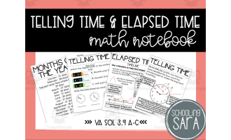 Telling Time and Elapsed Time Math Interactive Notebook