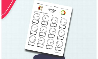 Telling Time To The Quarter Hour Worksheet
