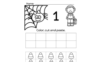 Ten Frame, 1-10, Halloween Theme, No Prep, Distance Learning, Worksheets