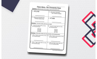 Ten Thousands Place Value Worksheet