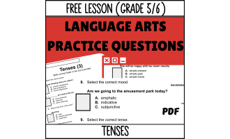 Tenses Sample Lesson - Grammar Grade 5-6 (PDF)