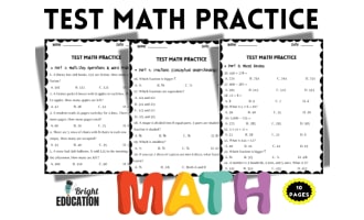 Test Math Practice – Math Test Review for 2nd and 3rd Grade