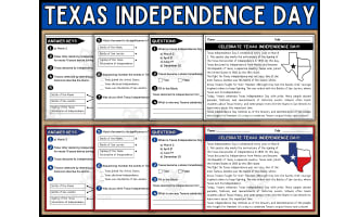 Texas Independence Day Reading Comprehension Passage and Questions