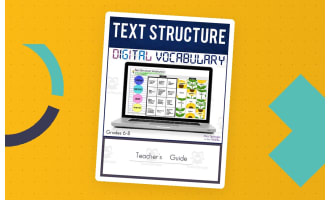 Text Structure Digital Vocabulary