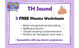 TH 5 FREE Phonics Worksheets