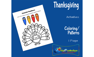 Thanksgiving Activities: Coloring/Patterns