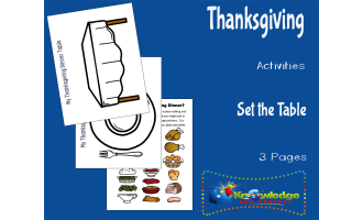 Thanksgiving Activities: Set the Table