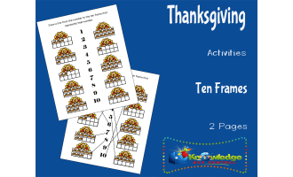 Thanksgiving Activities: Ten Frames & Key