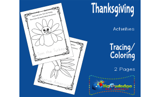 Thanksgiving Activities: Tracing/Coloring