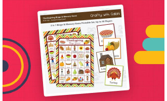 Thanksgiving Bingo and Memory Game