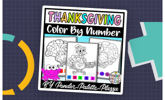 Thanksgiving Color by Number - Set 1 - Thanksgiving Activities