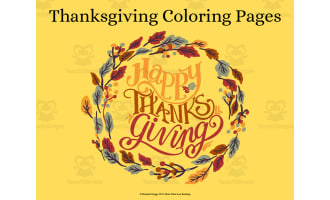Thanksgiving Coloring Pages