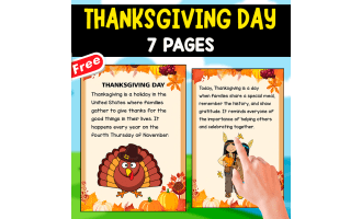 THANKSGIVING DAY | FREE MINIBOOK OF INFORMATION