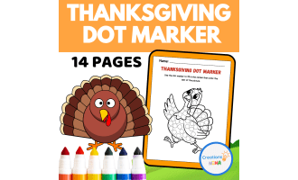 Thanksgiving Dot Marker Worksheets