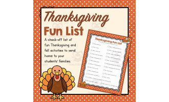 Thanksgiving Fun List