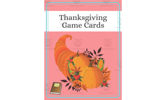 Thanksgiving Game Cards