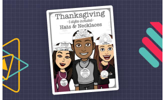 Thanksgiving Hats and Necklace Set