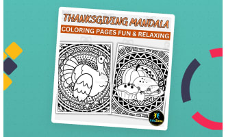 Thanksgiving Mandala Coloring Pages: Relaxing & Printable - Fun