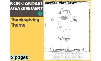 Thanksgiving - Measure with Acorns