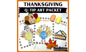 Thanksgiving Q-Tip Art Packet