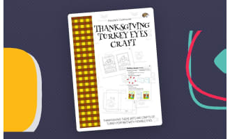 Thanksgiving Turkey Eyes Craft