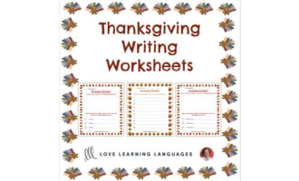 Thanksgiving Writing Worksheets