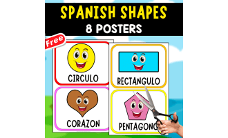 THE 8 BASIC SHAPES | SPANISH POSTERS