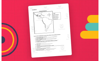 The Americas, Africa & Japan Mapping Worksheet