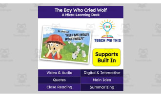 The Boy Who Cried Wolf | Figurative Language Activity | Micro-Learning Deck