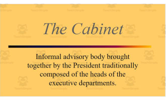 The Cabinet: AP Government