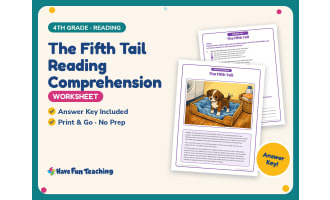 The Fifth Tail Reading Comprehension Worksheet – 4th Grade Practice