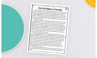 Five Regions of Georgia – Reading Packet