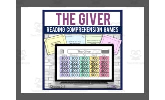 "The Giver" Reading Comprehension Games