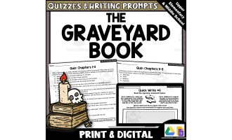 The Graveyard Book Novel Study Chapter Quizzes & Writing Activities