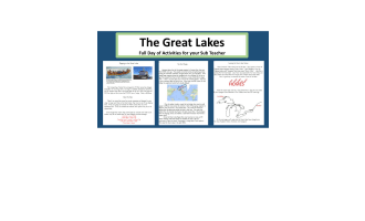 The Great Lakes: Full Day Substitute Plans