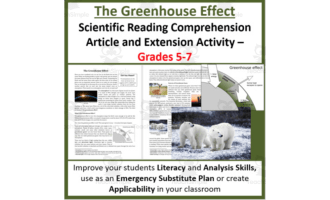 The Greenhouse Effect - Digital Science Reading Article - Grades 5-7