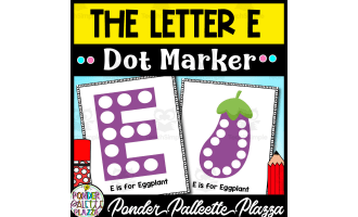 The Letter " E" Dot Marker Activity