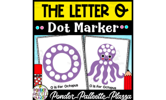 The Letter " O" Dot Marker Activity