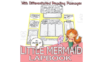 The Little Mermaid Lapbook Project Reading & Writing GRADE 3 4 5 ELA