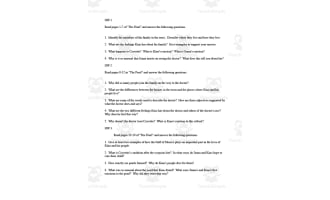 "The Pearl" Guided Reading Questions + Exam