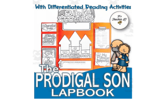 The Prodigal Son Bible Story Lapbook Project Grade 3 4 5 ELA ELL