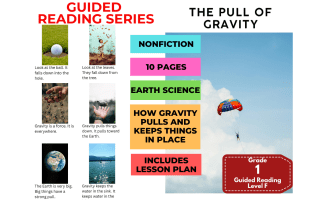 The Pull of Gravity: Guided Reading Level F with Lesson Plan