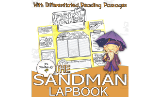 The Sandman Lapbook Project Reading & Writing Grades 3 4 5 ELA