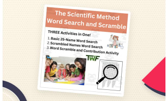 The Scientific Method Word Search and Scramble Activity